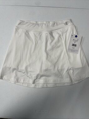 Champion White Performance Skort with Built-In Shorts 10/12 M